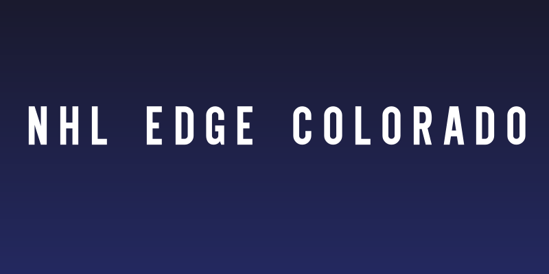 NHL Edge Colorado Social Header