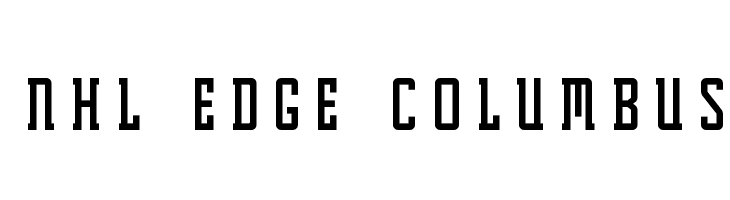 NHL Edge Columbus Font