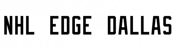 NHL Edge Dallas  नि: शुल्क फ़ॉन्ट्स डाउनलोड