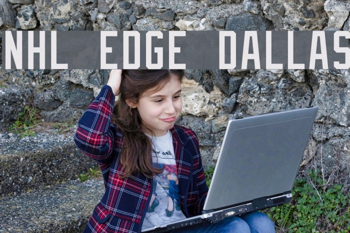 NHL Edge Dallas Font examples