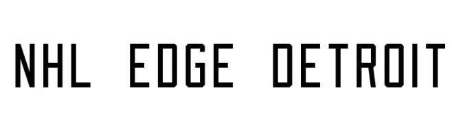 NHL Edge Detroit  font caratteri gratis