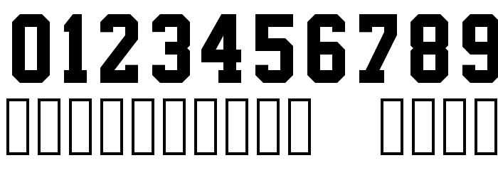 NHL Edge Detroit Font OTHER CHARS