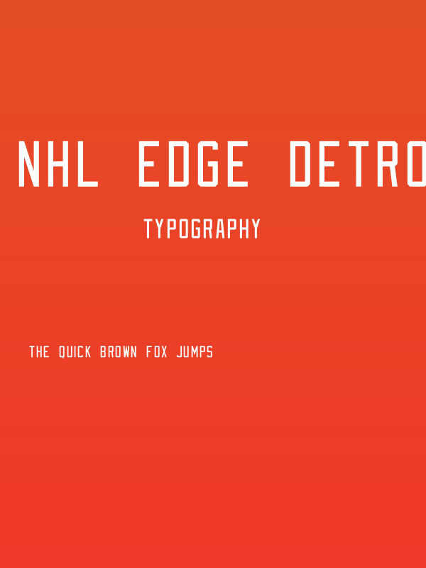 NHL Edge Detroit Poster