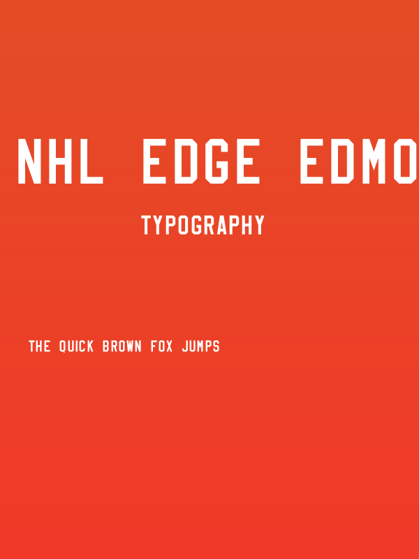 NHL Edge Edmonton Poster