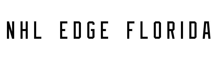 NHL Edge Florida Font