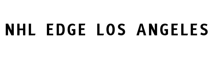 NHL Edge Los Angeles  Free Fonts Download