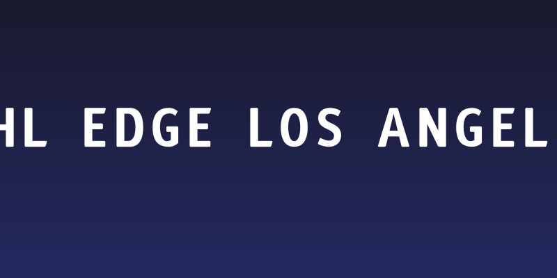NHL Edge Los Angeles Social Header
