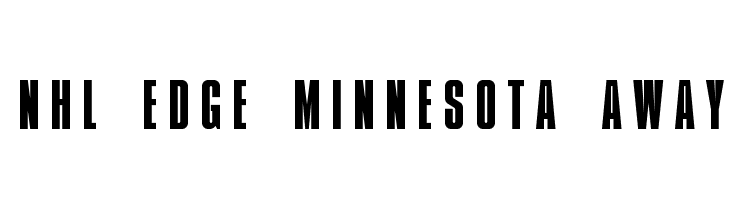 NHL Edge Minnesota Away Font