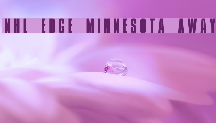 NHL Edge Minnesota Away Font examples