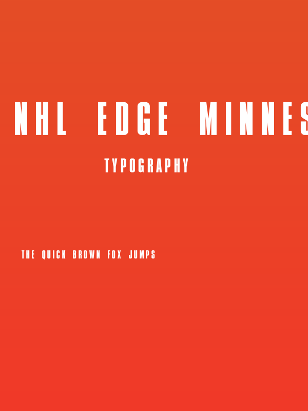 NHL Edge Minnesota Away Poster