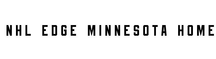 NHL Edge Minnesota Home Font