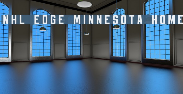 NHL Edge Minnesota Home Font examples