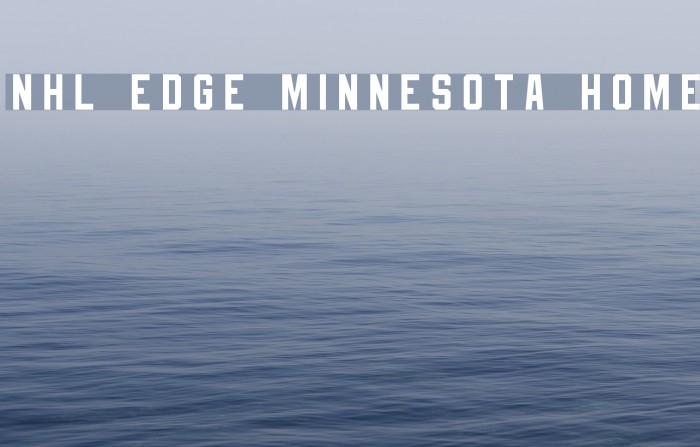 NHL Edge Minnesota Home Font examples