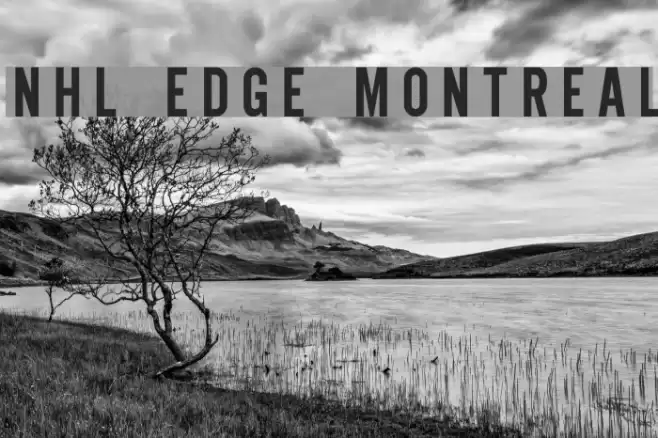 NHL Edge Montreal Font examples