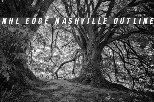 NHL Edge Nashville Outline Font examples