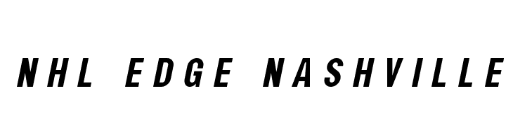 NHL Edge Nashville Font