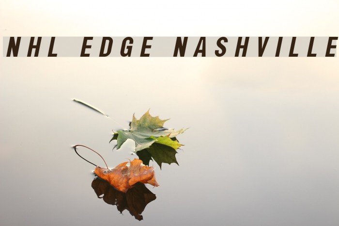 NHL Edge Nashville Font examples