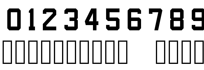 NHL Edge New Jersey Font OTHER CHARS
