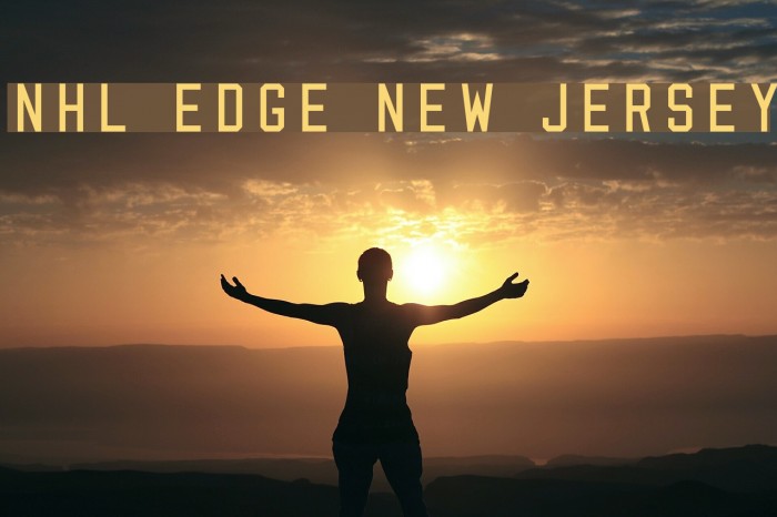 NHL Edge New Jersey Font examples