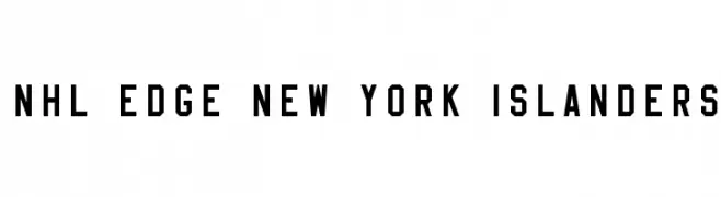 NHL Edge New York Islanders  नि: शुल्क फ़ॉन्ट्स डाउनलोड