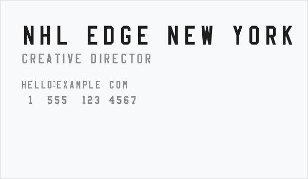 NHL Edge New York Islanders Business Card