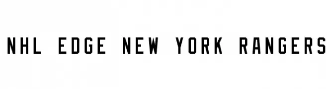 NHL Edge New York Rangers  Frei Schriftart Herunterladen