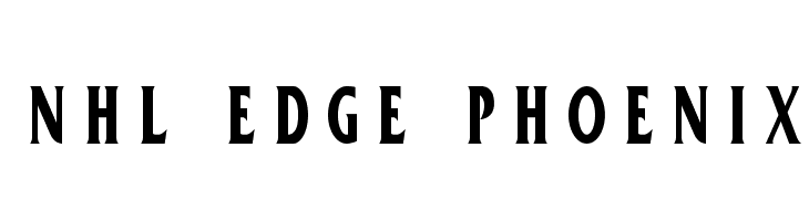 NHL Edge Phoenix Font