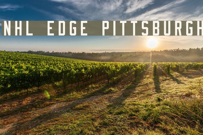 NHL Edge Pittsburgh Font examples