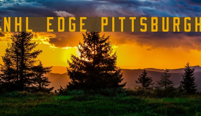 NHL Edge Pittsburgh Font examples