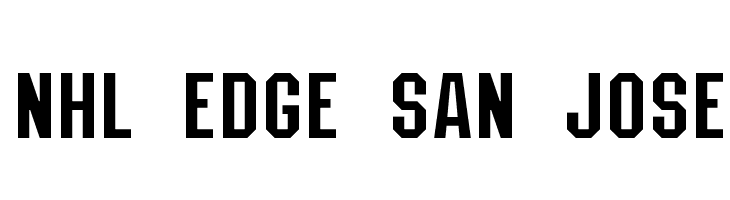 NHL Edge San Jose Font