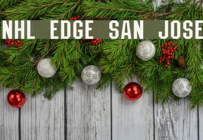 NHL Edge San Jose Font examples