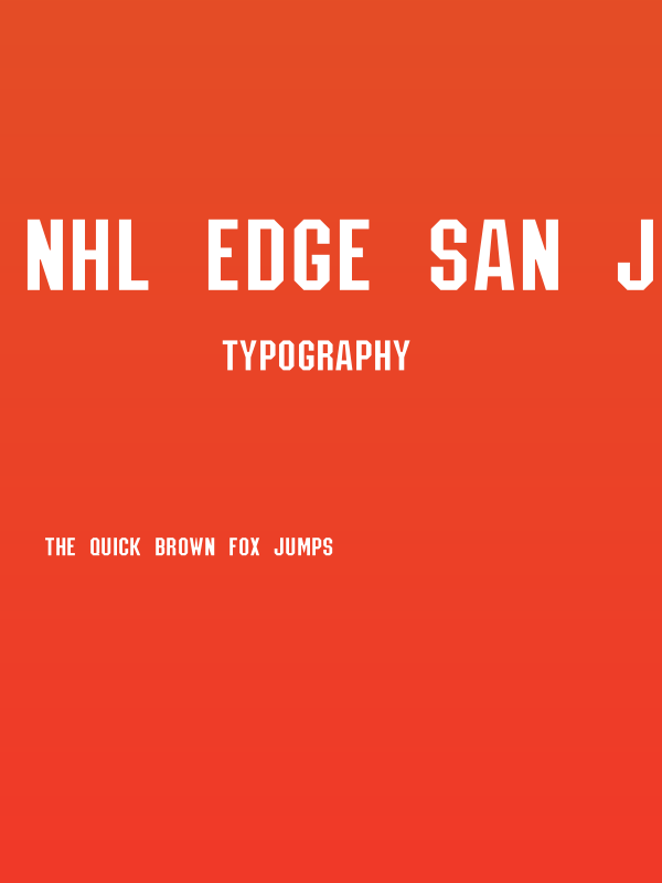 NHL Edge San Jose Poster