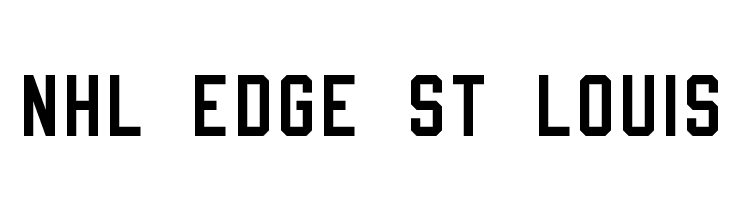 NHL Edge St Louis Font