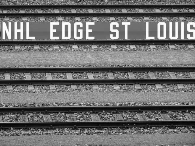 NHL Edge St Louis Font examples