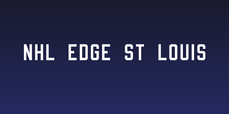 NHL Edge St Louis Social Header