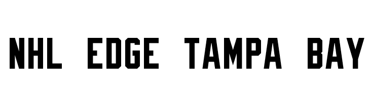 NHL Edge Tampa Bay Font  Download for Free 