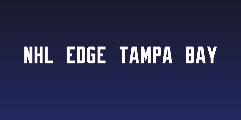 NHL Edge Tampa Bay Social Header