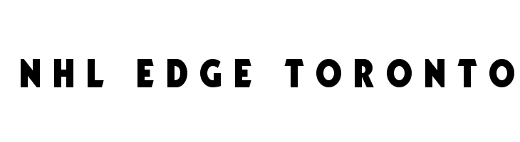 NHL Edge Toronto Font