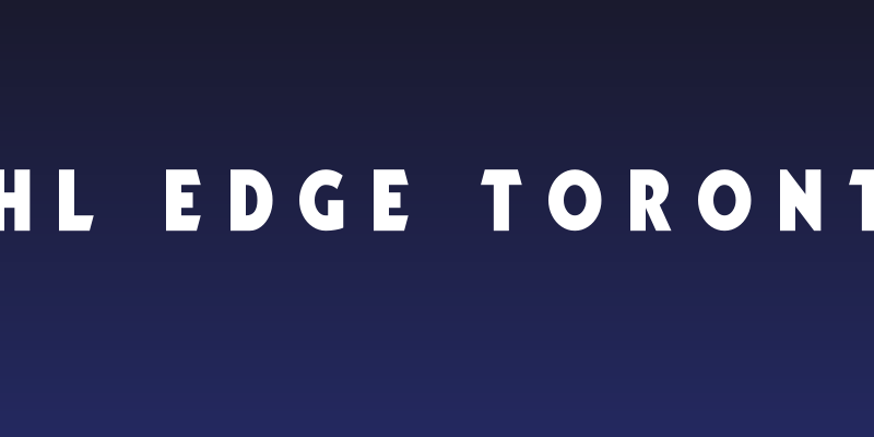 NHL Edge Toronto Social Header