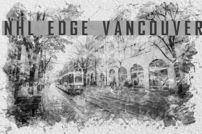 NHL Edge Vancouver Font examples