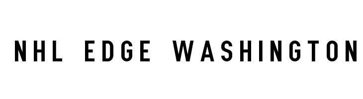 NHL Edge Washington Font