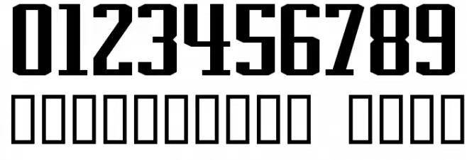 NHL Edmonton Alternate Font OTHER CHARS