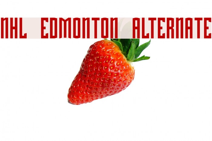 NHL Edmonton Alternate Font examples