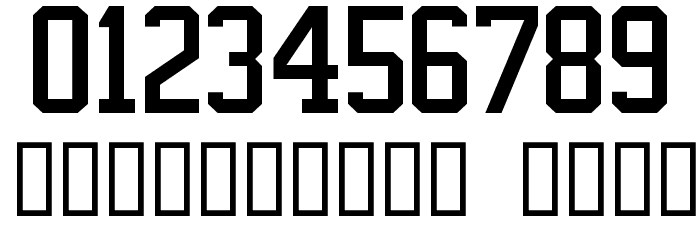NHL Edmonton Font OTHER CHARS