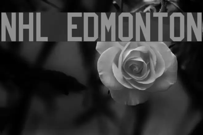 NHL Edmonton Font examples
