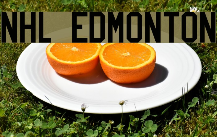 NHL Edmonton Font examples