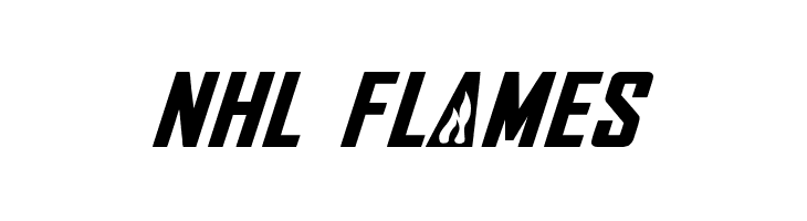 NHL Flames Font