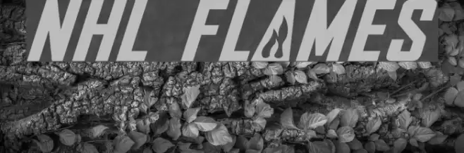 NHL Flames Font examples