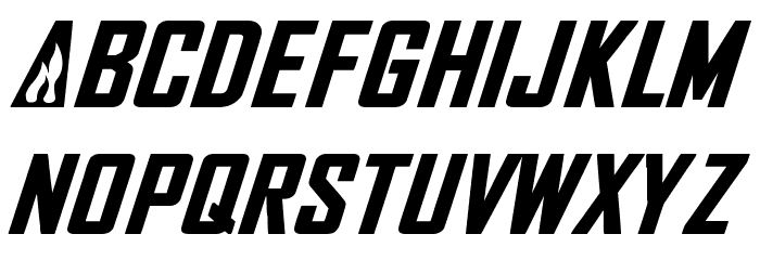 NHL Flames Font LOWERCASE