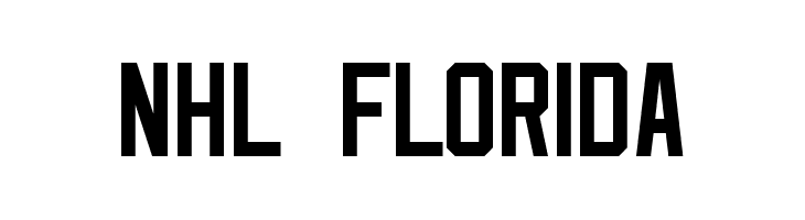 NHL Florida  les polices de caractères gratuit tlcharger